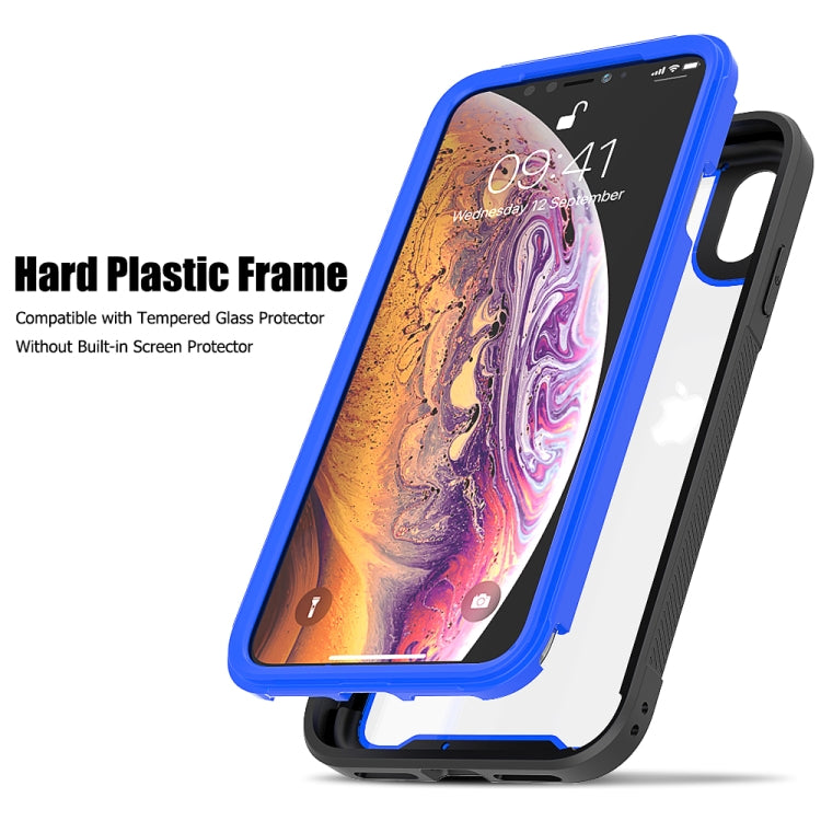 For iPhone XS Max Frame Series TPU + PC Dust-proof Scratch-proof Drop-proof Protective Case