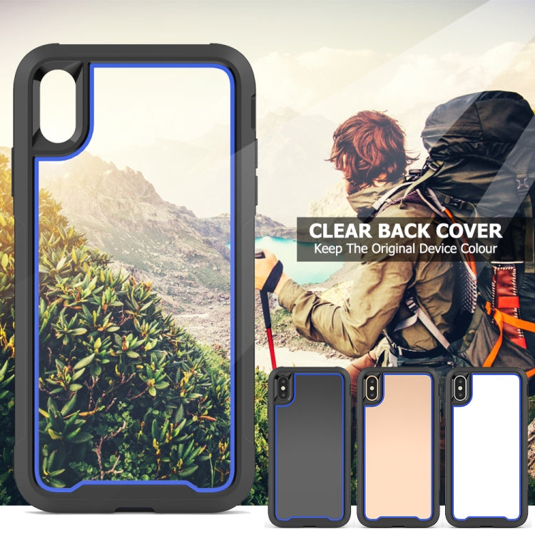 For iPhone XS Max Frame Series TPU + PC Dust-proof Scratch-proof Drop-proof Protective Case