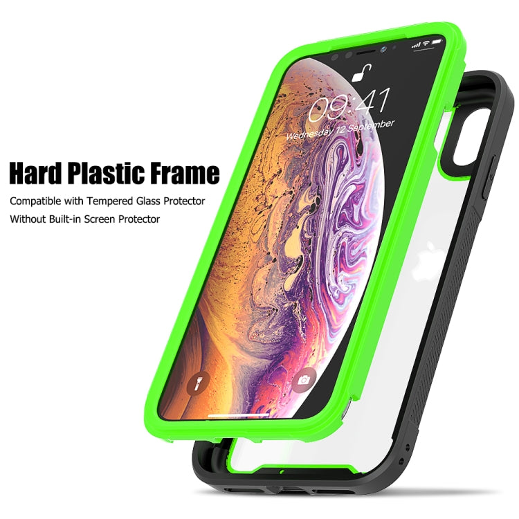 For iPhone XS Max Frame Series TPU + PC Dust-proof Scratch-proof Drop-proof Protective Case