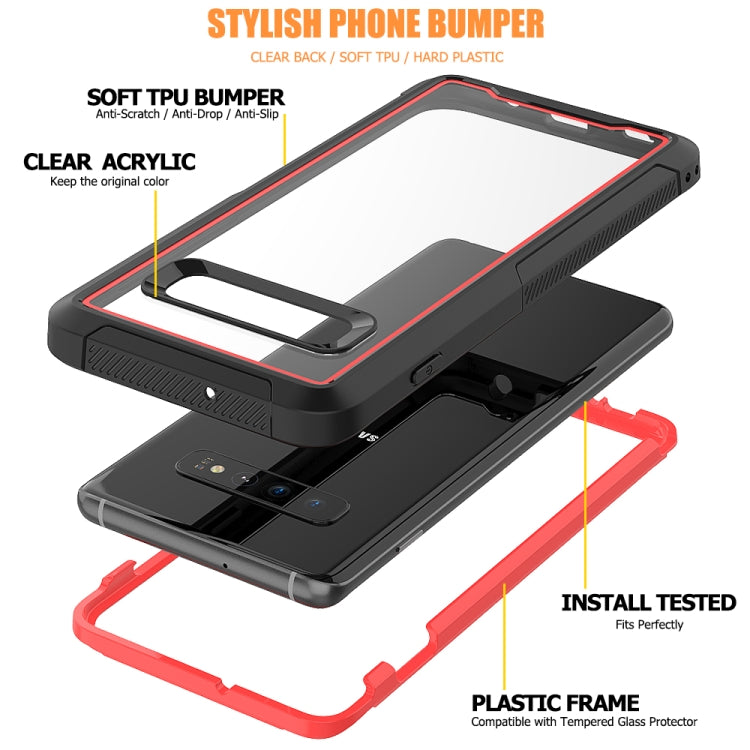 For Galaxy S10 Frame Series TPU + PC Dust-proof Scratch-proof Drop-proof Protective Case