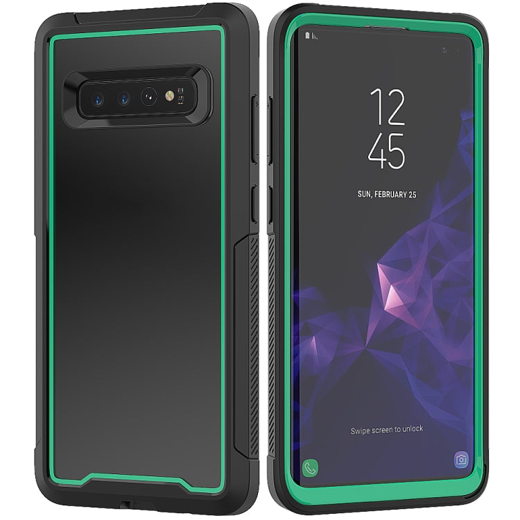 For Galaxy S10 Frame Series TPU + PC Dust-proof Scratch-proof Drop-proof Protective Case