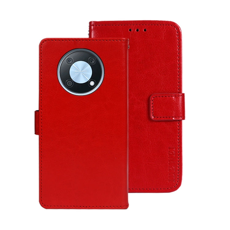 For Huawei nova Y90 idewei Crazy Horse Texture Leather Phone Case