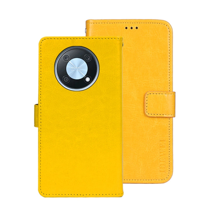 For Huawei nova Y90 idewei Crazy Horse Texture Leather Phone Case