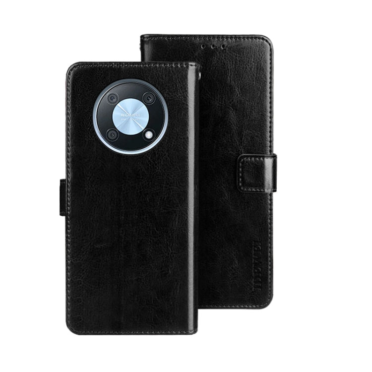 For Huawei nova Y90 idewei Crazy Horse Texture Leather Phone Case