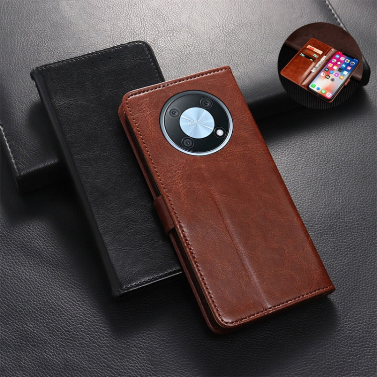 For Huawei nova Y90 idewei Crazy Horse Texture Leather Phone Case