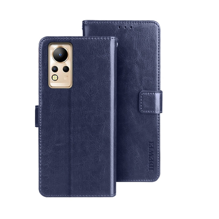 For Infinix Note 12 idewei Crazy Horse Texture Leather Phone Case