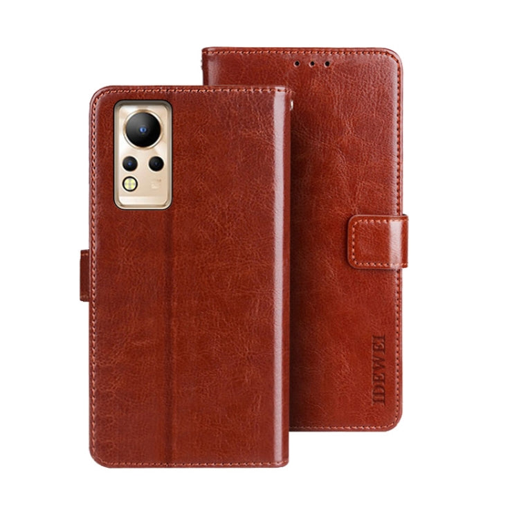 For Infinix Note 12 idewei Crazy Horse Texture Leather Phone Case