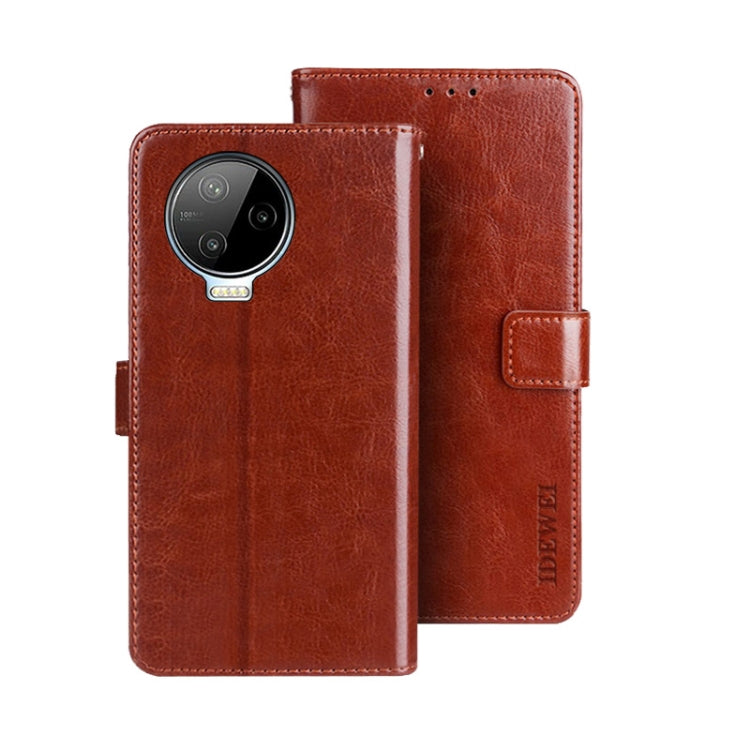 For Infinix Note 12 Pro 4G idewei Crazy Horse Texture Leather Phone Case