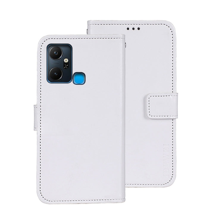 For Infinix Smart 6 Plus idewei Crazy Horse Texture Leather Phone Case