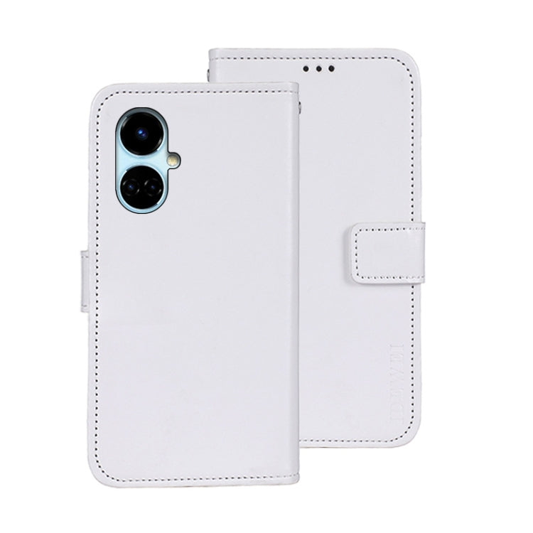 For Tecno Camon 19 idewei Crazy Horse Texture Leather Phone Case