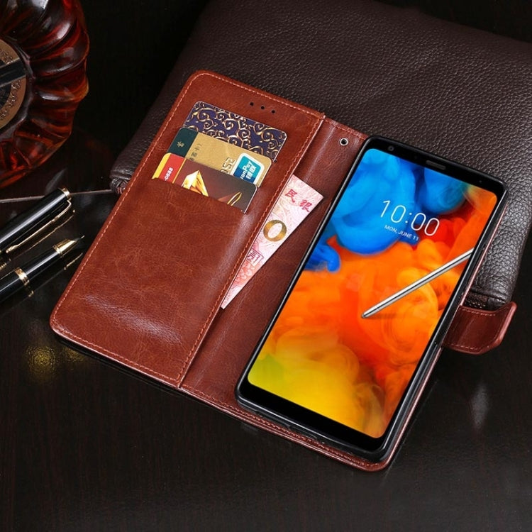 For Tecno Camon 19 idewei Crazy Horse Texture Leather Phone Case
