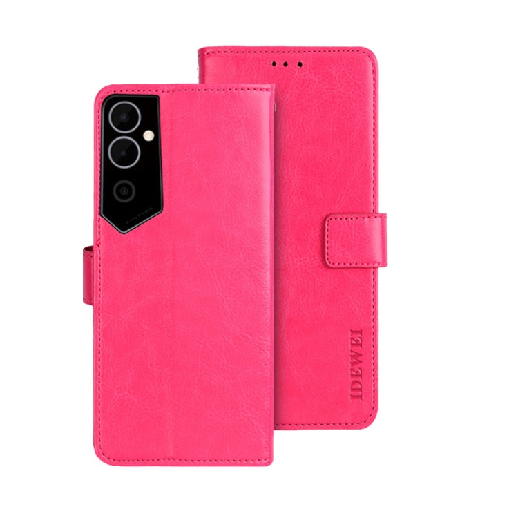 For Tecno Pova Neo 2 idewei Crazy Horse Texture Leather Phone Case