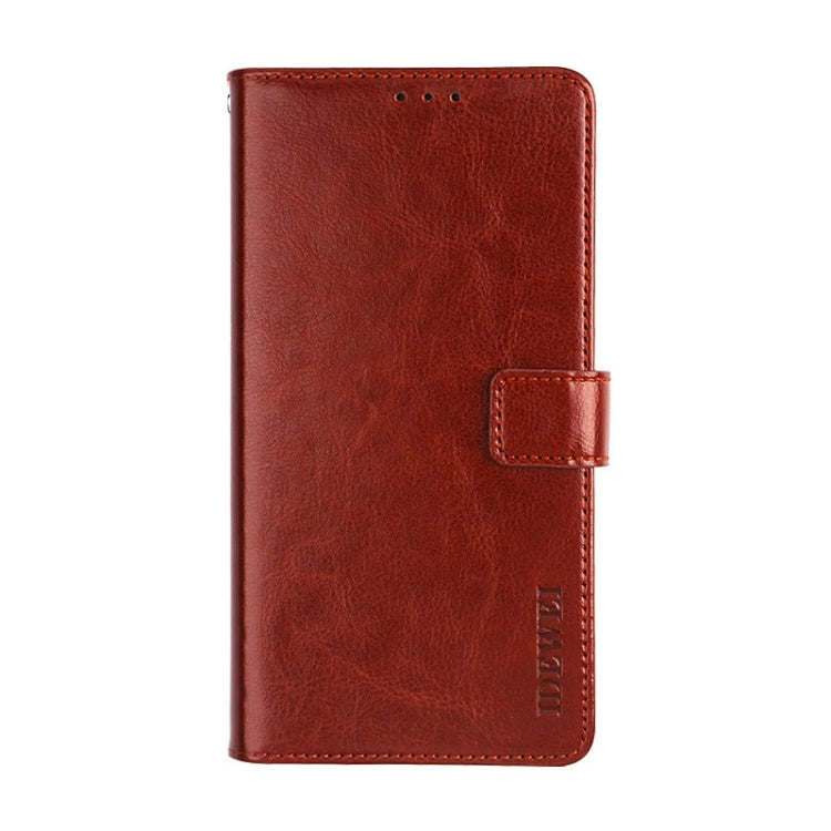 For Tecno Pova Neo 2 idewei Crazy Horse Texture Leather Phone Case