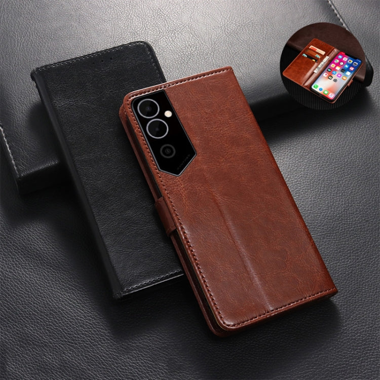 For Tecno Pova Neo 2 idewei Crazy Horse Texture Leather Phone Case