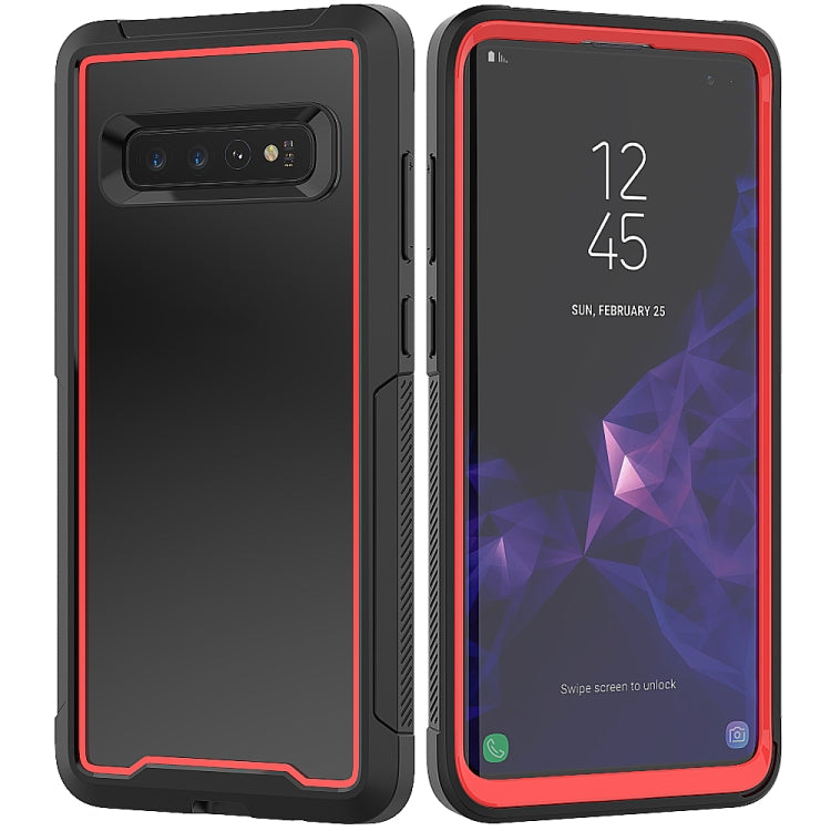 For Galaxy S10+ Frame Series TPU + PC Dust-proof Scratch-proof Drop-proof Protective Case