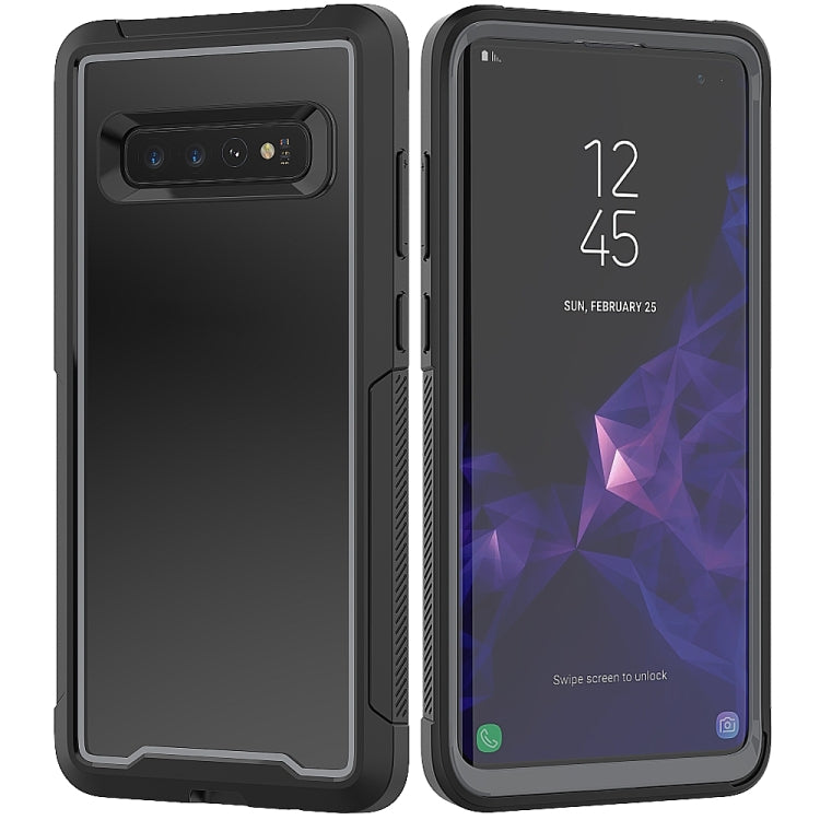 For Galaxy S10+ Frame Series TPU + PC Dust-proof Scratch-proof Drop-proof Protective Case