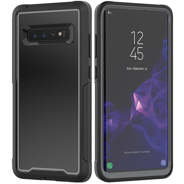 For Galaxy S10+ Frame Series TPU + PC Dust-proof Scratch-proof Drop-proof Protective Case