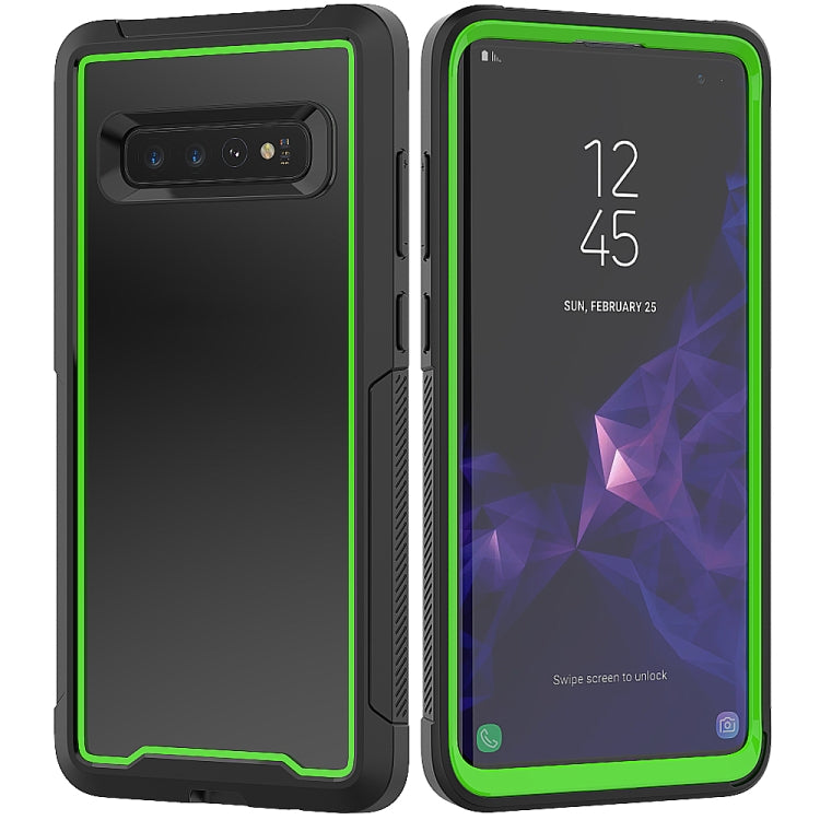 For Galaxy S10+ Frame Series TPU + PC Dust-proof Scratch-proof Drop-proof Protective Case