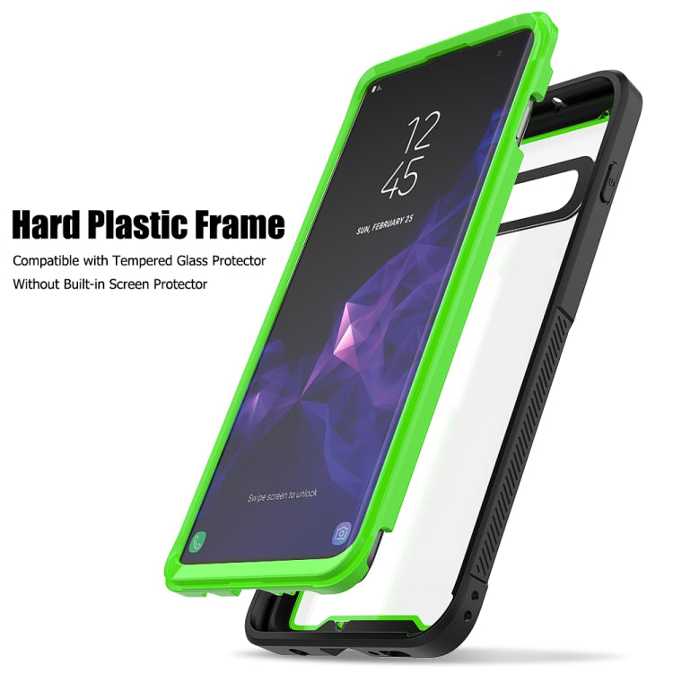 For Galaxy S10+ Frame Series TPU + PC Dust-proof Scratch-proof Drop-proof Protective Case