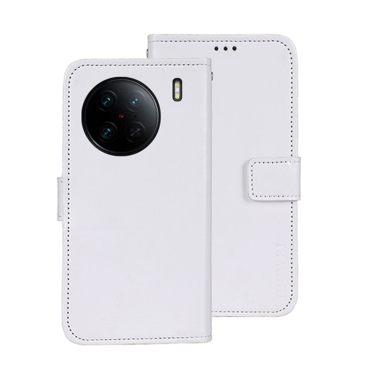 For vivo X90 Pro idewei Crazy Horse Texture Leather Phone Case