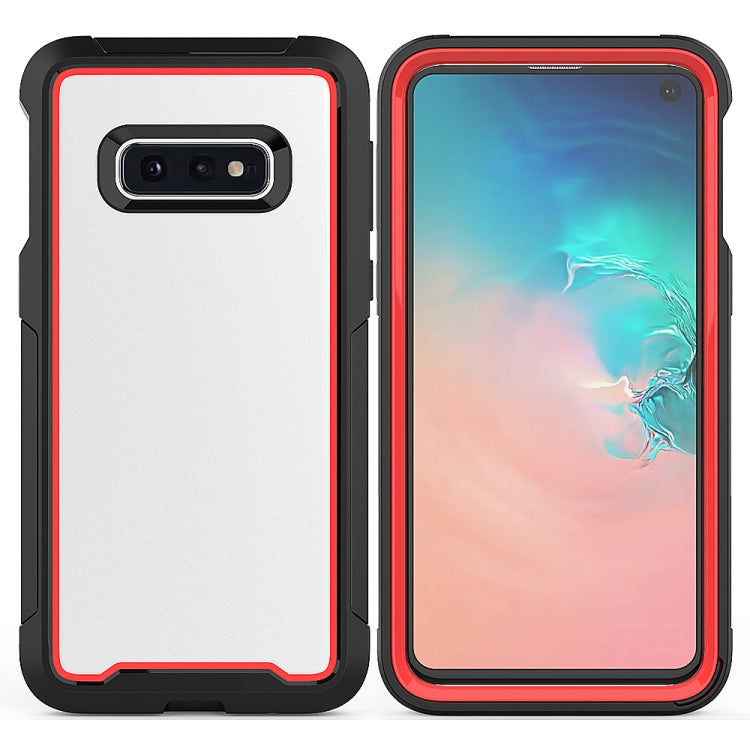 For Galaxy S10e Frame Series TPU + PC Dust-proof Scratch-proof Drop-proof Protective Case