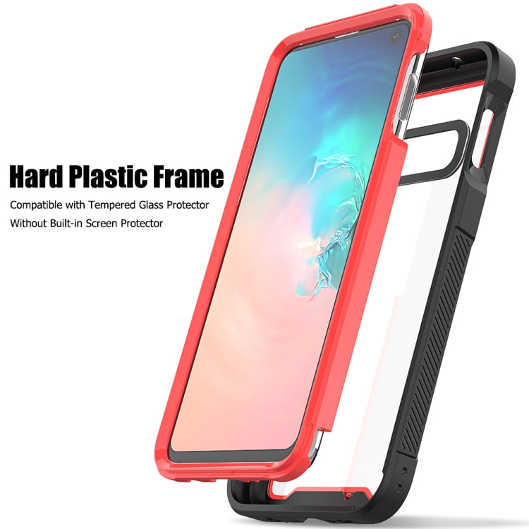 For Galaxy S10e Frame Series TPU + PC Dust-proof Scratch-proof Drop-proof Protective Case