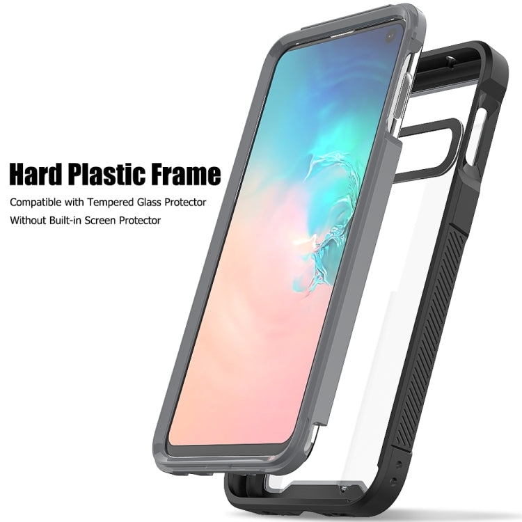 For Galaxy S10e Frame Series TPU + PC Dust-proof Scratch-proof Drop-proof Protective Case