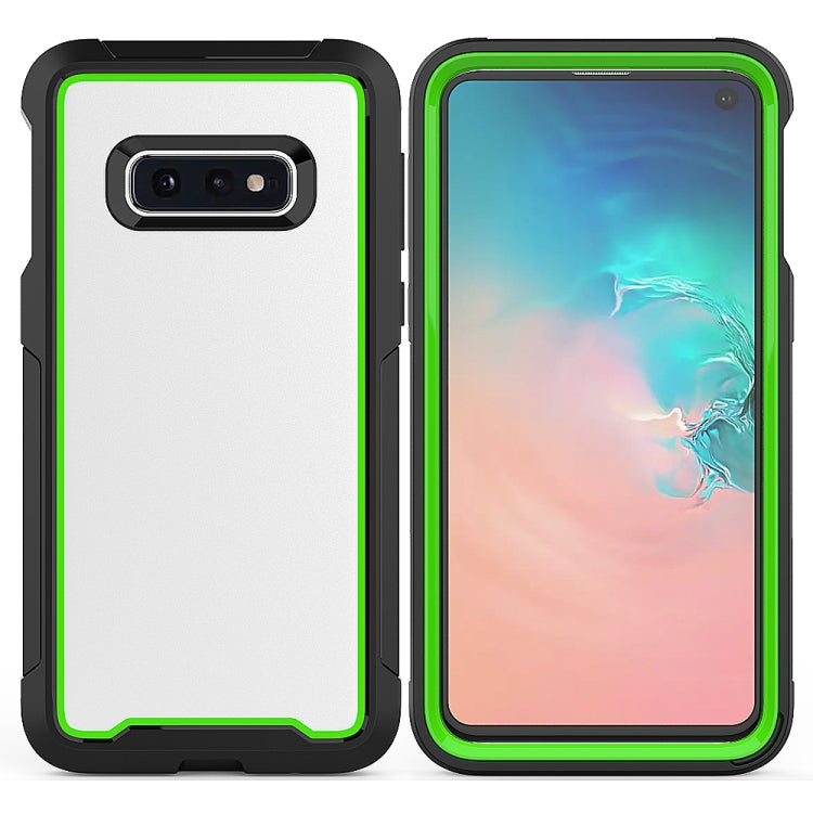 For Galaxy S10e Frame Series TPU + PC Dust-proof Scratch-proof Drop-proof Protective Case