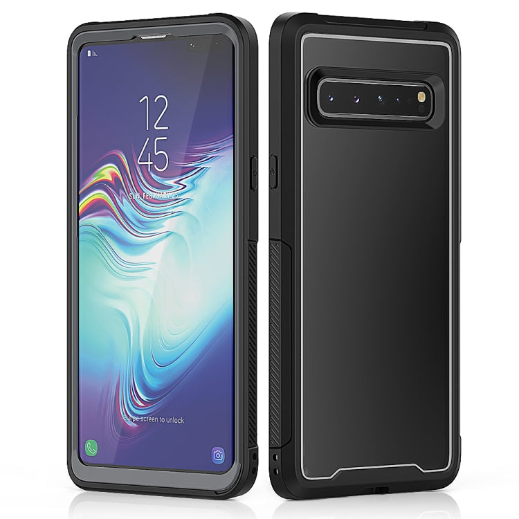 For Galaxy S10 5G Frame Series TPU + PC Dust-proof Scratch-proof Drop-proof Protective Case