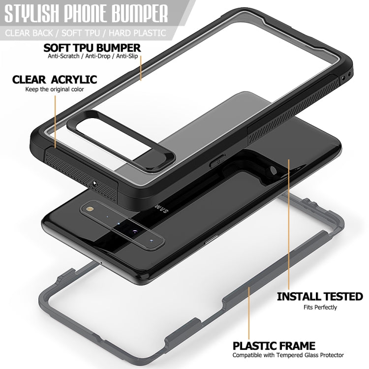 For Galaxy S10 5G Frame Series TPU + PC Dust-proof Scratch-proof Drop-proof Protective Case