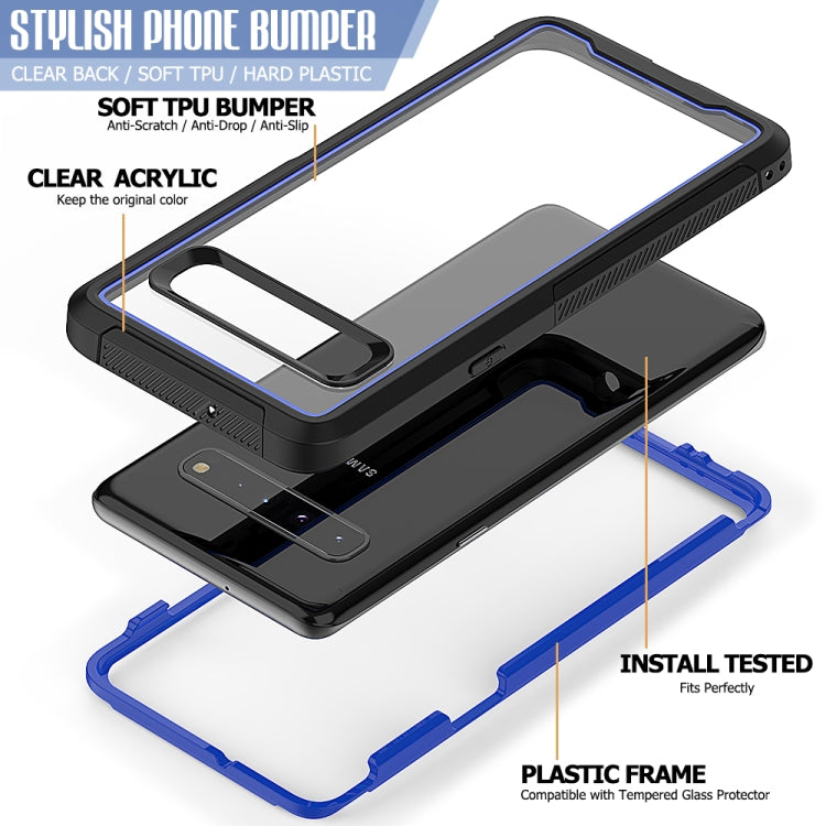 For Galaxy S10 5G Frame Series TPU + PC Dust-proof Scratch-proof Drop-proof Protective Case