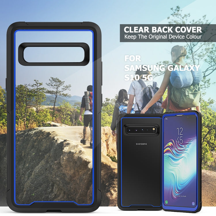 For Galaxy S10 5G Frame Series TPU + PC Dust-proof Scratch-proof Drop-proof Protective Case