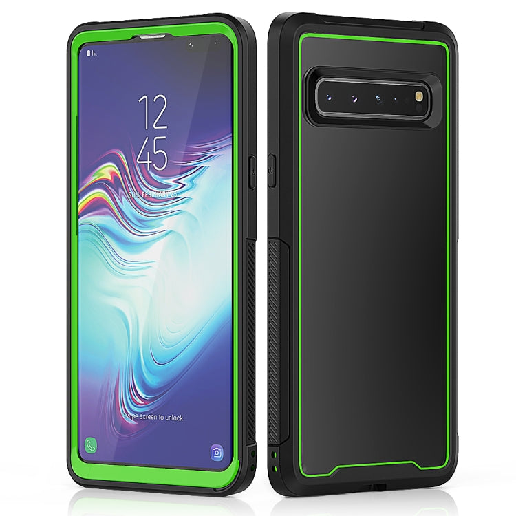 For Galaxy S10 5G Frame Series TPU + PC Dust-proof Scratch-proof Drop-proof Protective Case