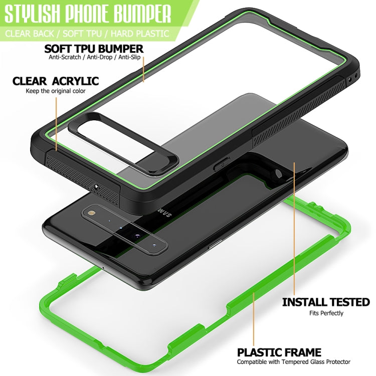 For Galaxy S10 5G Frame Series TPU + PC Dust-proof Scratch-proof Drop-proof Protective Case