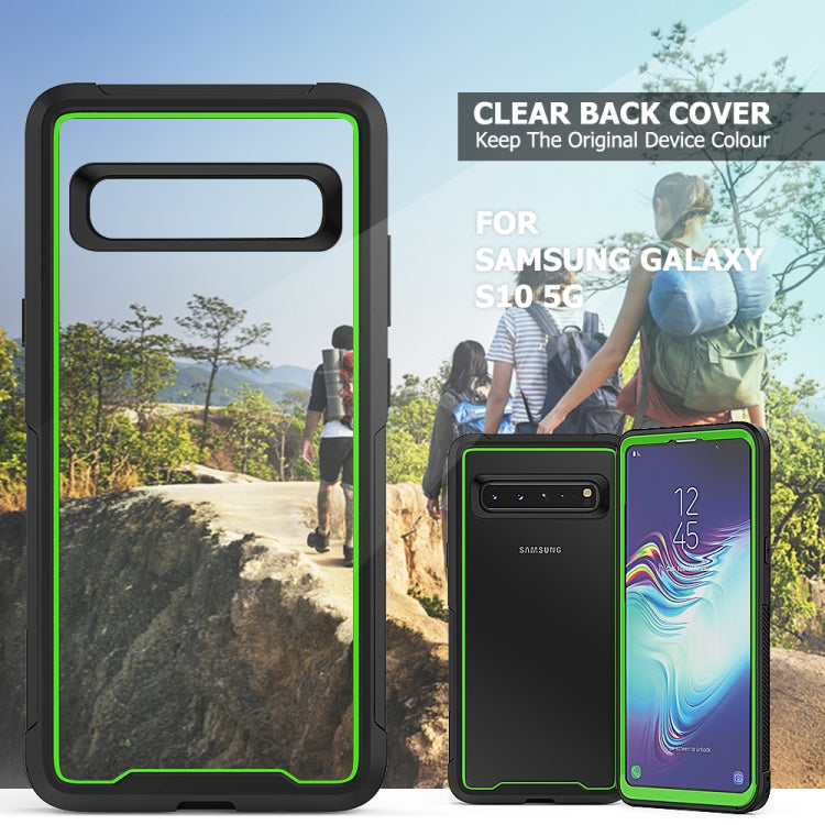 For Galaxy S10 5G Frame Series TPU + PC Dust-proof Scratch-proof Drop-proof Protective Case