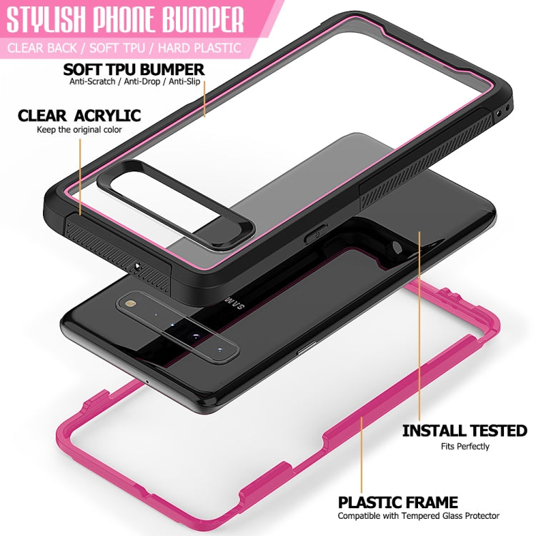 For Galaxy S10 5G Frame Series TPU + PC Dust-proof Scratch-proof Drop-proof Protective Case