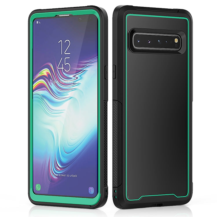 For Galaxy S10 5G Frame Series TPU + PC Dust-proof Scratch-proof Drop-proof Protective Case