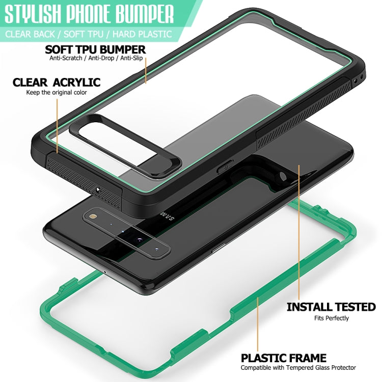 For Galaxy S10 5G Frame Series TPU + PC Dust-proof Scratch-proof Drop-proof Protective Case