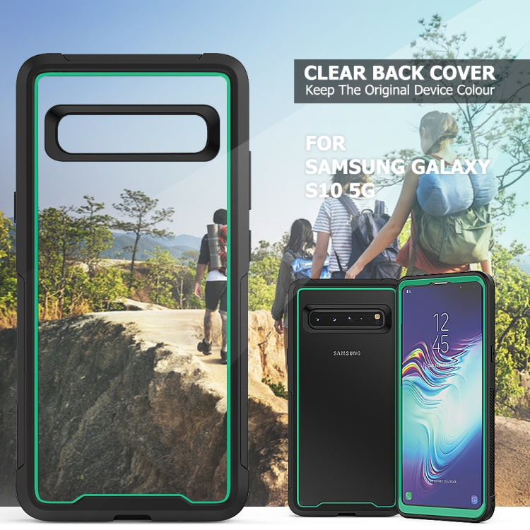 For Galaxy S10 5G Frame Series TPU + PC Dust-proof Scratch-proof Drop-proof Protective Case