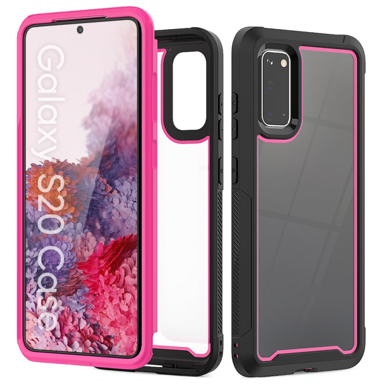 For Galaxy S20 Frame Series TPU + PC Dust-proof Scratch-proof Drop-proof Protective Case