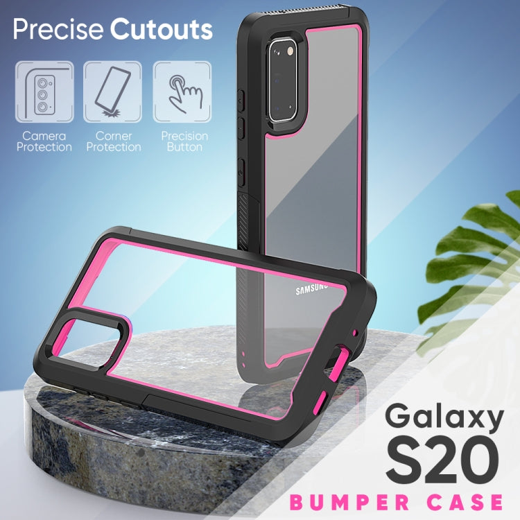 For Galaxy S20 Frame Series TPU + PC Dust-proof Scratch-proof Drop-proof Protective Case
