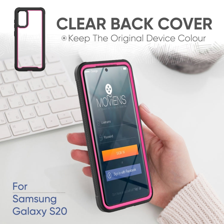For Galaxy S20 Frame Series TPU + PC Dust-proof Scratch-proof Drop-proof Protective Case