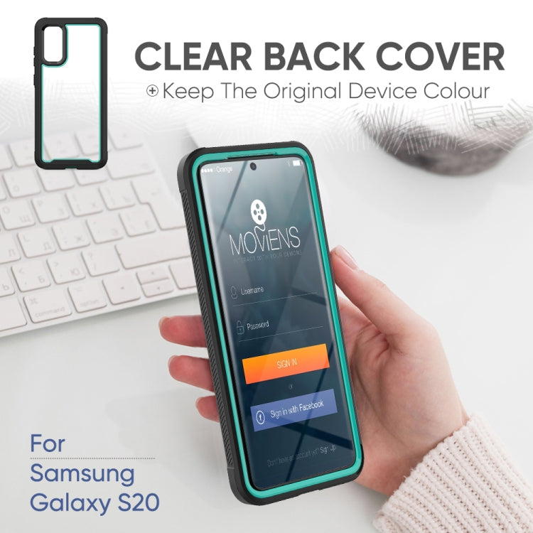 For Galaxy S20 Frame Series TPU + PC Dust-proof Scratch-proof Drop-proof Protective Case