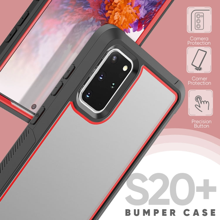 For Galaxy S20+ Frame Series TPU + PC Dust-proof Scratch-proof Drop-proof Protective Case