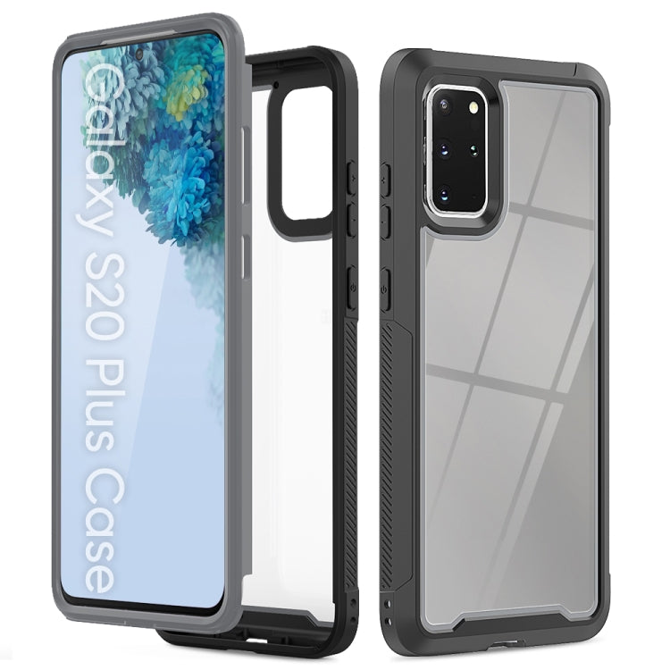 For Galaxy S20+ Frame Series TPU + PC Dust-proof Scratch-proof Drop-proof Protective Case