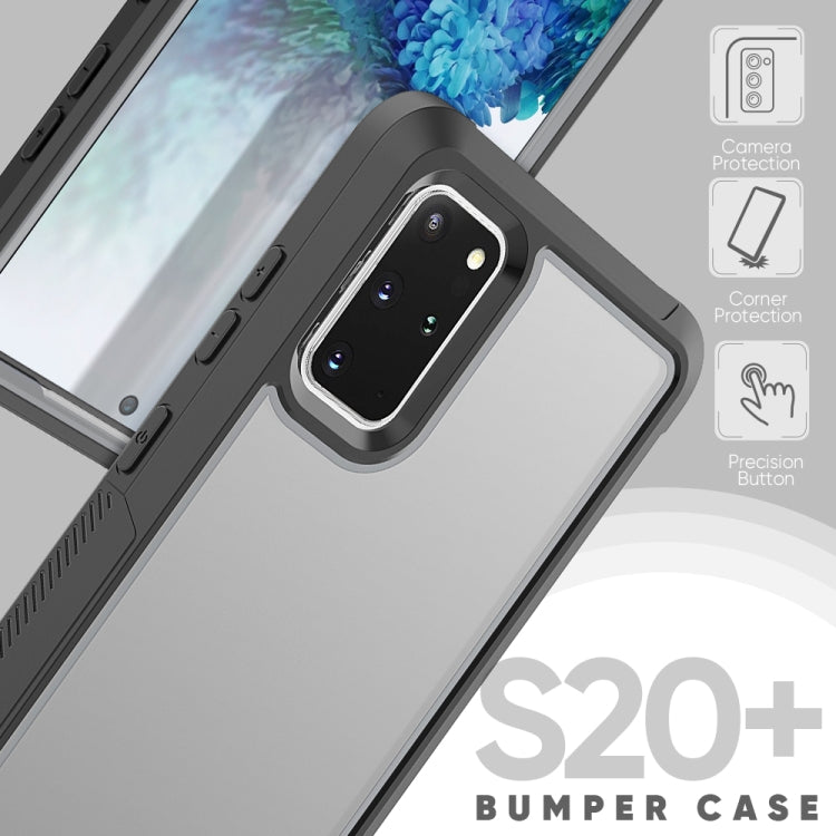 For Galaxy S20+ Frame Series TPU + PC Dust-proof Scratch-proof Drop-proof Protective Case