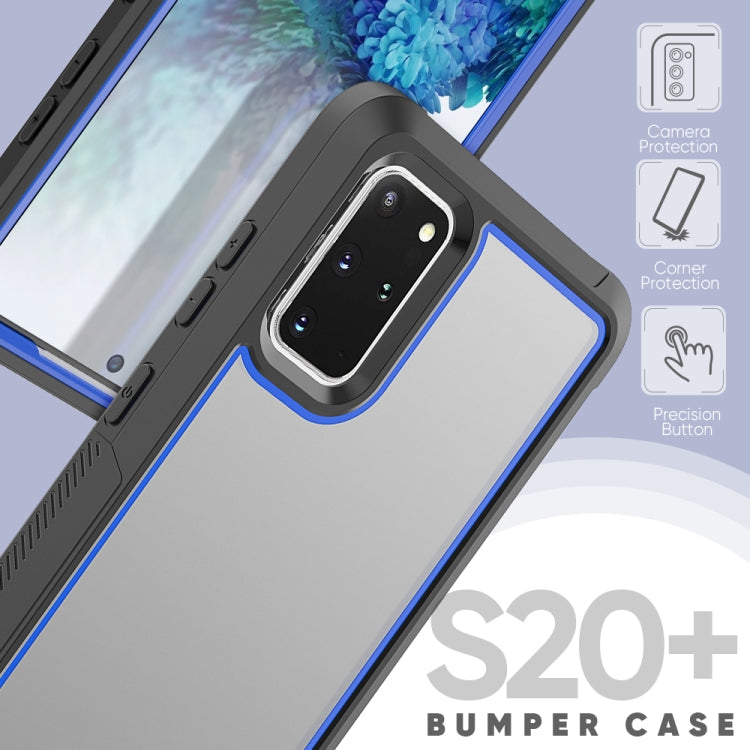 For Galaxy S20+ Frame Series TPU + PC Dust-proof Scratch-proof Drop-proof Protective Case