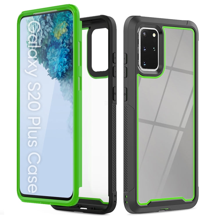 For Galaxy S20+ Frame Series TPU + PC Dust-proof Scratch-proof Drop-proof Protective Case