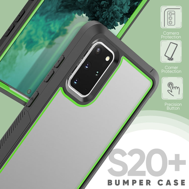 For Galaxy S20+ Frame Series TPU + PC Dust-proof Scratch-proof Drop-proof Protective Case