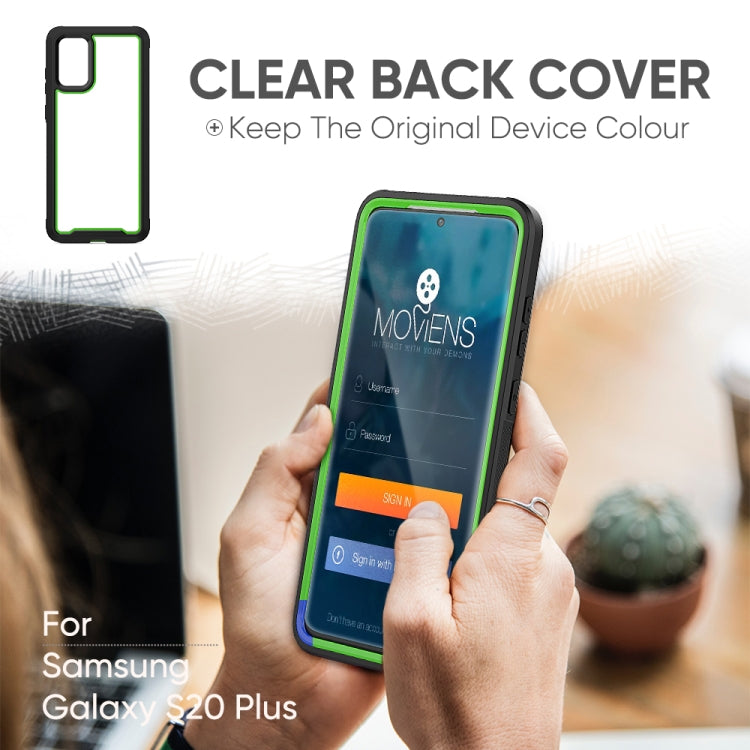 For Galaxy S20+ Frame Series TPU + PC Dust-proof Scratch-proof Drop-proof Protective Case